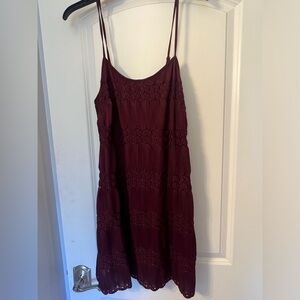 Nordstrom burgundy mini dress